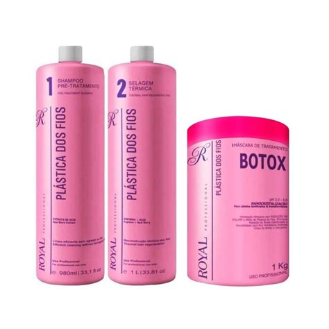 Progressiva Pl Stica Dos Fios Selagem Royal Botox Shopee Brasil