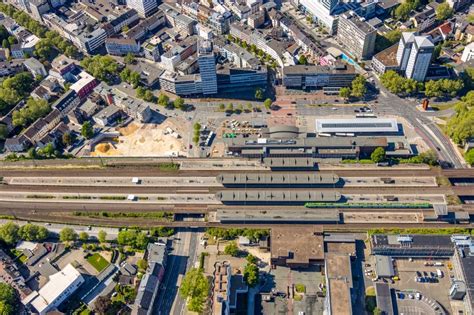 Bochum Von Oben Hauptbahnhof Der Deutschen Bahn Im Ortsteil Bochum