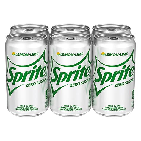 Sprite Zero Mini Can 6pk Soft Drinks Foodtown