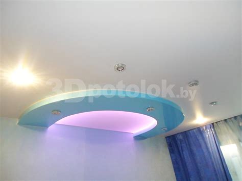 Бирюзовые натяжные потолки в Минске - фото в каталоге