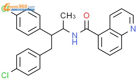 616244 81 6 5 Quinolinecarboxamide N 2 3 Bis 4 Chlorophenyl 1