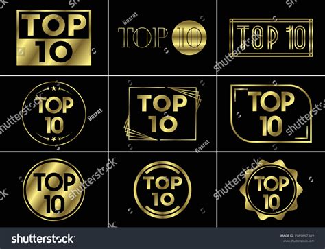 top ten ranking   rank stock vector royalty