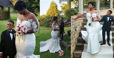 Diminutive South African actor, Themba Ntuli marries the love of his ...