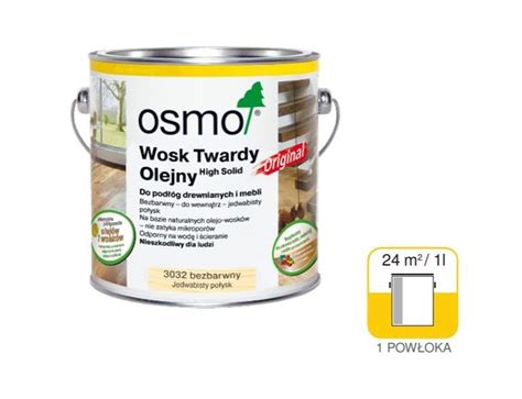 OSMO 3065 wosk twardy olej 2,5 L BEZBARWNY PÓŁMAT - ERLI.pl