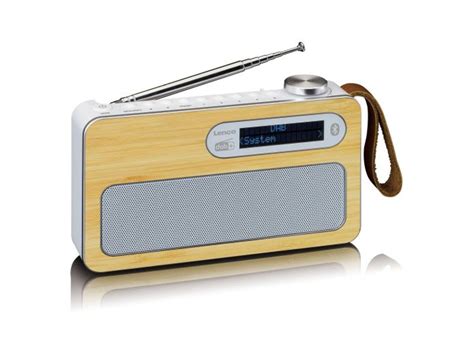 Lenco Pdr Dab Radio Bamboo White Buy Online Now Soundstorexl