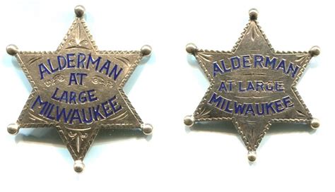 Milwaukee Alderman At Large Badges | Collectors Weekly