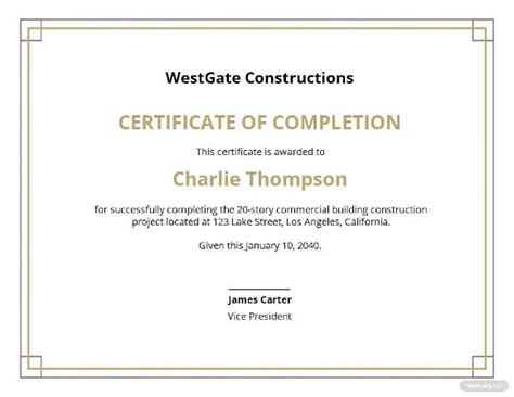 15 Project Completion Certificate Templates PDF DOC Word PSD