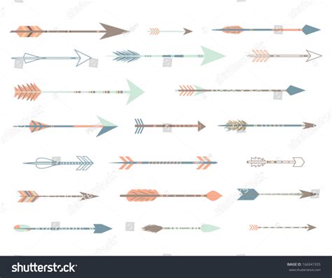 Arrow Clip Art Set Vector On Stock Vector (Royalty Free) 166941935 ...