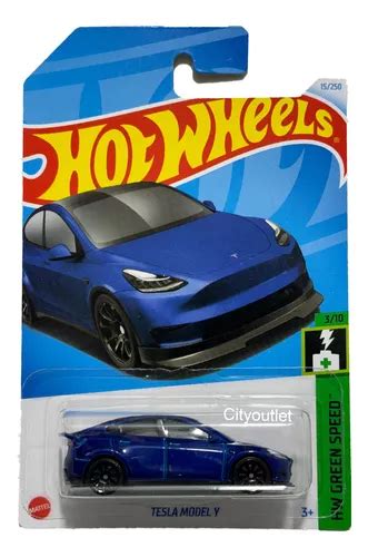 Hot Wheels Tesla Model Y Hw Green Speed Mercadolibre