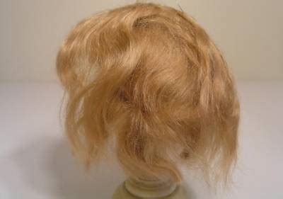 Antique German Mohair Doll Wig Strawberry Blonde Antique Price Guide