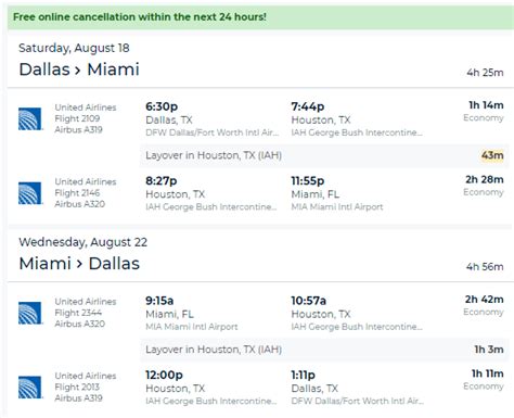 Cheap Flights: Dallas to/from Miami $119 r/t – United