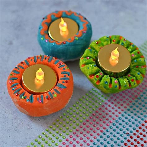 How To Make A Clay Diya Lamp Hobbycraft