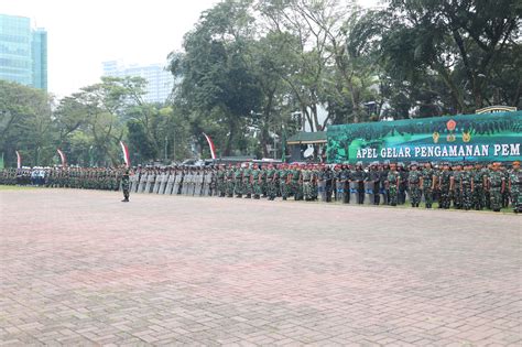 Prajurit Yonmarhanlan I Ikuti Apel Gelar Pasukan Dalam Rangka Pam