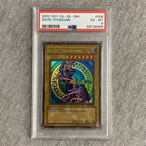 2002 Yu Gi Oh Dark Magician SDY 006 Ultra Rare PSA 6 Values MAVIN