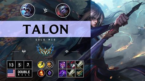 Talon Mid Vs Tristana NA Challenger Patch 14 13 YouTube