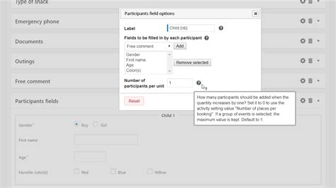 Advanced Forms Booking Activities