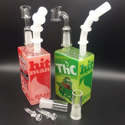 Discount Glass Juice Box Dab Oil Rigs Bongs 75 Inch Liquid Sci Glass Cereal Box Water Pipes