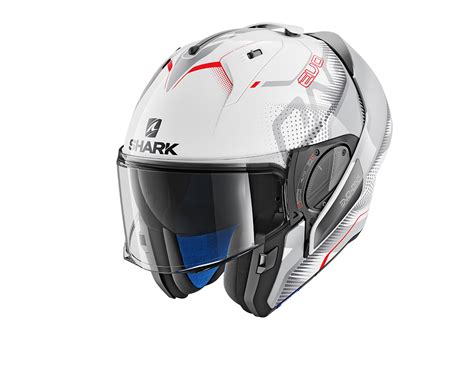 Shark Evo One 2 Keenser White Silver Red Helmet Wsr Regina Specialties