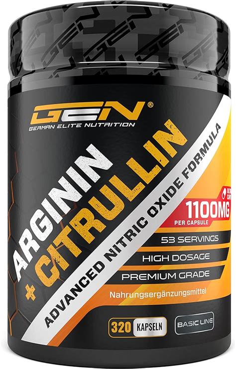 L Arginine L Citrulline 320 Capsules 1100 Mg Per Capsule