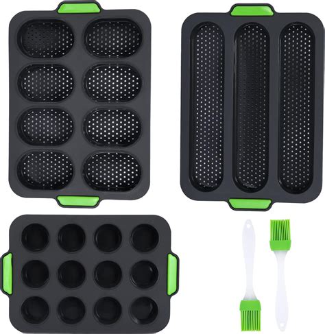 Uponer Lot De 3 Moule En Silicone Mini Plateau De Cuisson Pour