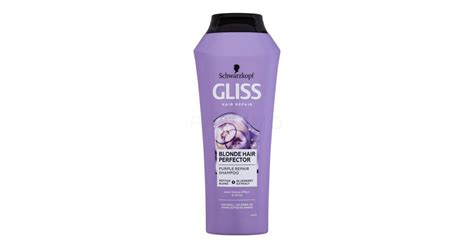 Schwarzkopf Gliss Blonde Hair Perfector Purple Repair Shampoo Šamponi za žene Lijepa hr