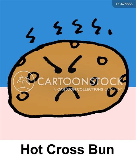 Hot Cross Bun Cartoons And Comics Funny Pictures From CartoonStock