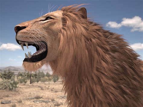 3d Rigged Lion King Hair Fur