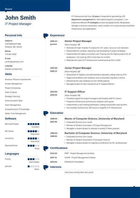 15 Blank Resume Templates And Forms To Fill In