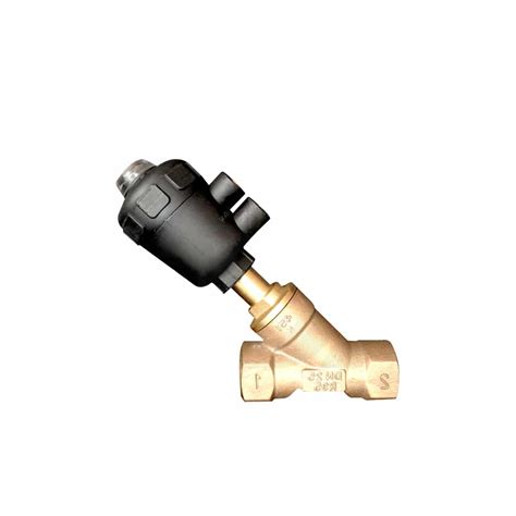 Brass Pneumatic Female Thread Angle Seat Valve Mass Pneumatech