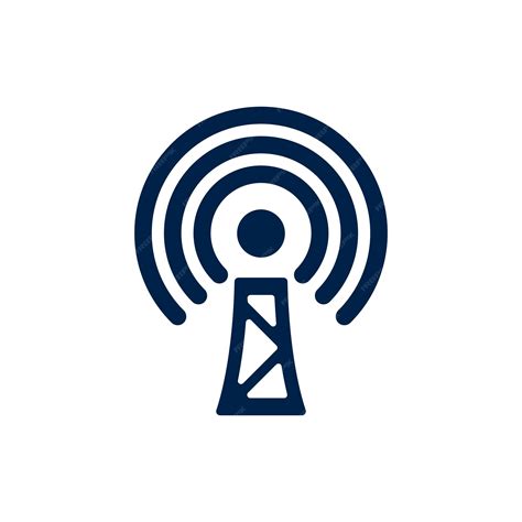 Premium Vector Broadcast Transmitter Antenna Icon Design Vector