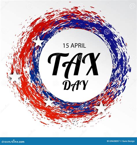 Happy Tax Day Stock Illustration Illustration Of Financial