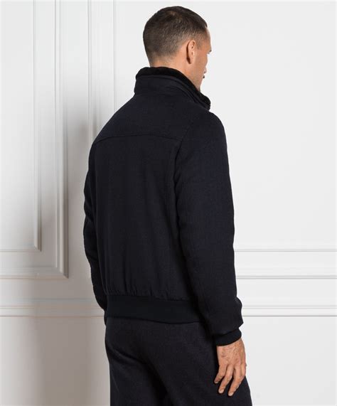 Moorer Bellati Blue Wool And Cashmere Down Jacket Bellatils Buy