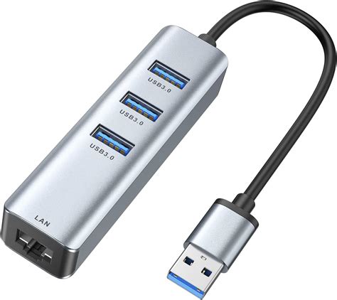 ABLEWE USB-auf-Ethernet-Adapter, 4-in-1 Aluminium USB Ethernet-Adapter ...