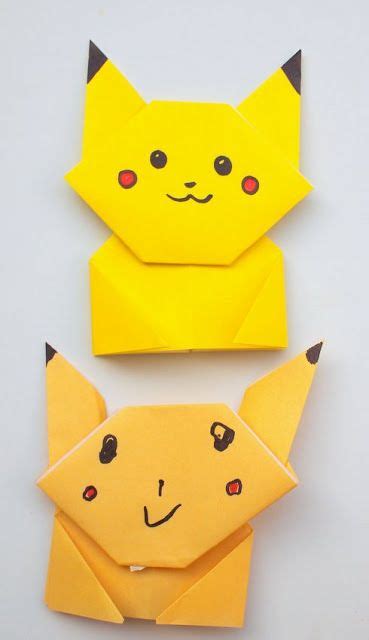 Easy Origami Pikachu Tutorial | Origami easy, Dollar bill origami ...