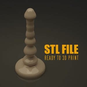 ADULT DILDO STL 3D Printing File Model Object Anal Plug Ball Rider Sex Toy Long Shape Design