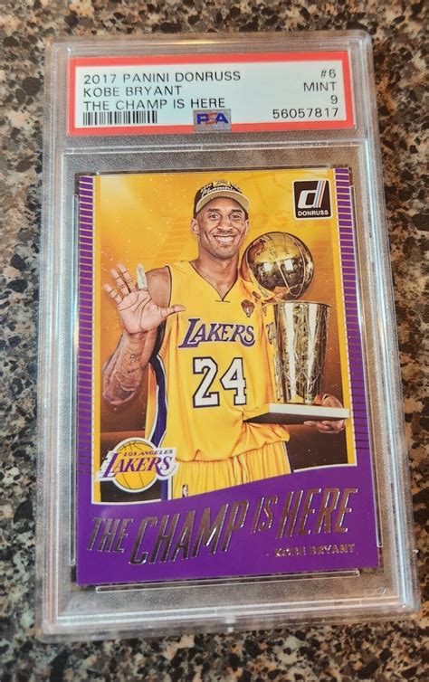 2017 18 Panini Donruss The Champ Is Here 236 Kobe Bryant For Sale