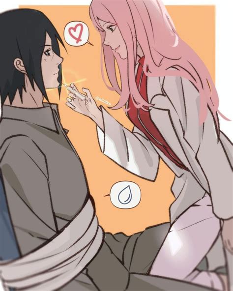 Doctor Sakura Uchiha And Sasuke Uchiha Fanart Di 2024 Kartun