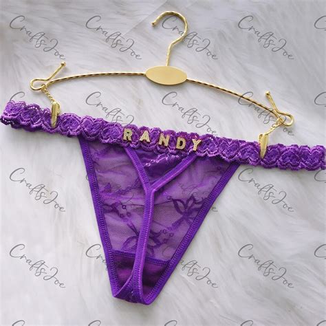 Custom Name Thong G Strings Personalized Thong With Ur Name Custom Thong Bikini Couple Gift