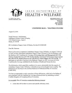 Fillable Online Healthandwelfare Idaho Bo Fax Email Print Pdffiller