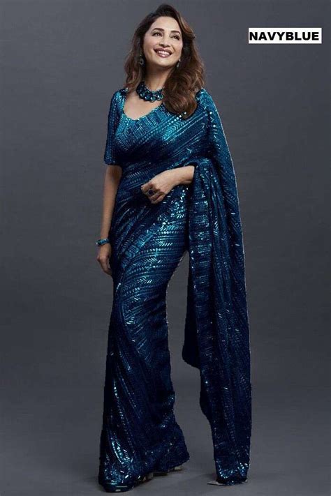 MADHURI DIXIT SAREES COLLECTION LATEST BOLLYWOOD STYLE SAREE OF MADHURI ...