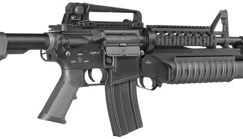 Eandc M4 Ris Carbine Inkl M203 Grenade Launcher Vollmetall Qd 15