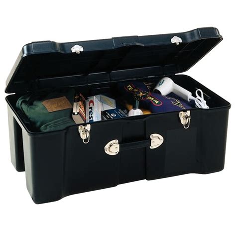 Contico Contico 23 Gallon Black Plastic Storage Trunk At