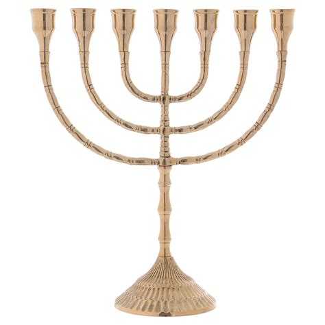 Chandelier ménorah en laiton doré h 30 cm vente en ligne sur HOLYART