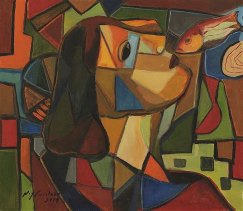 UNICEF Market | Unique Portrait Style Cubist Painting from Brazil - A ...