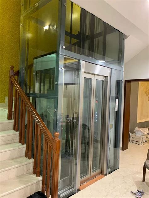 Machine Room Less Glass Lift Model Name Number Vision Series Maximum