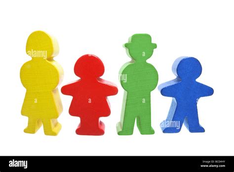 Wooden Family Figures Stock Photo - Alamy