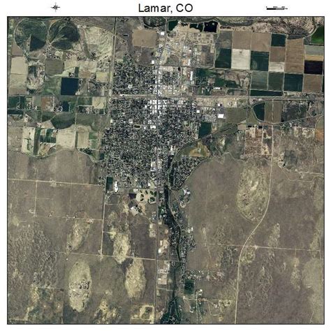 Aerial Photography Map of Lamar, CO Colorado