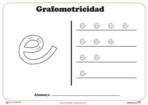 Ejercicios Grafomotricidad Con Las Vocales Educapeques