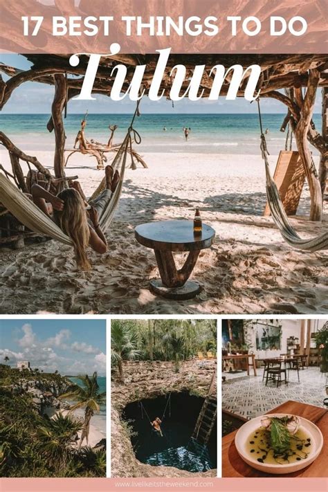 The Beach With Hammock Chairs Tables And Other Things To Do In Tulum