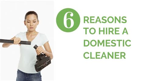 6 Reasons Why You Need To Hire A Domestic Cleaner Fastklean Youtube